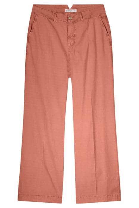 PALAZZO PANTS CRISPY COTTON WARM APRICOT by Summum Woman