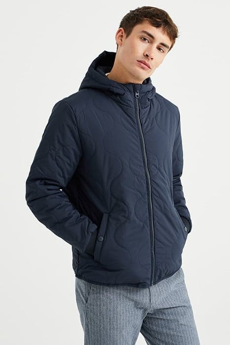 JACKET NORMAL LENGTH DARK BLUE by WE Fashion