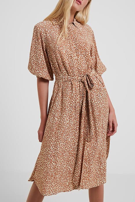 CADIE DELPHINE DRAPE SHIRT DRESS SHIFTING SAND by French Connection