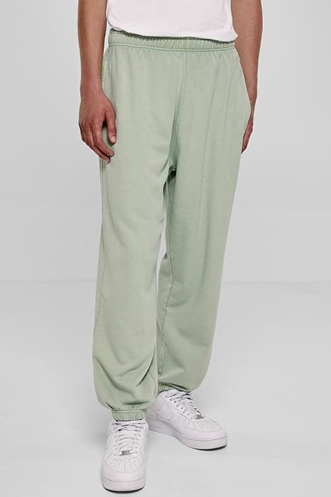 ACID WASH SWEATPANTS VINTAGEGREEN by Urban Classics