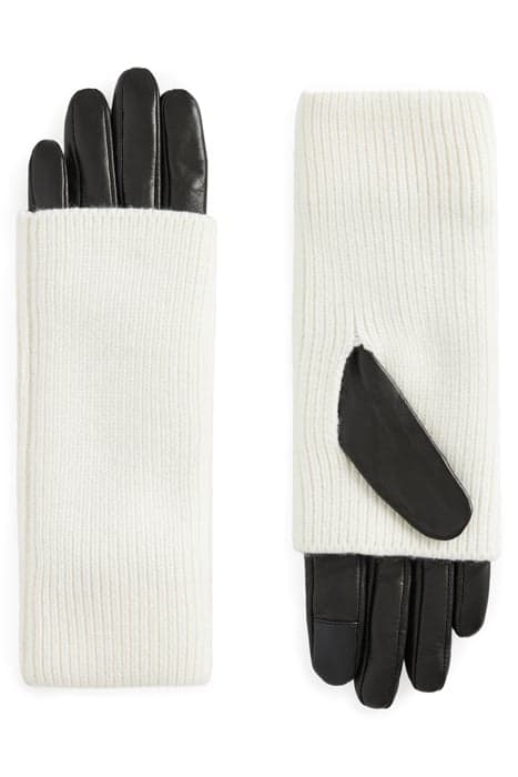 ZOYA CUFF LTHR GLOVE CHALK WHITE by AllSaints