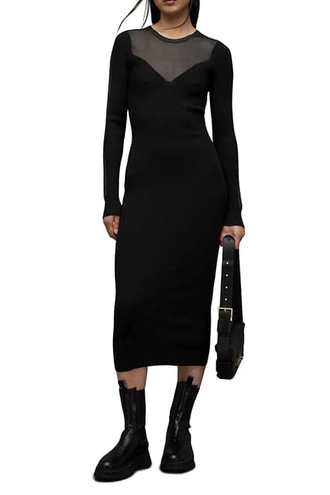 FLETE DRESS BLACK by AllSaints