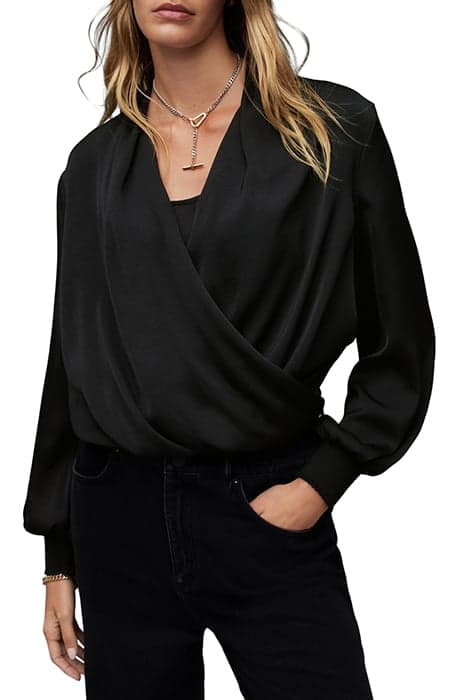 ABI SLEEVE TOP BLACK by AllSaints