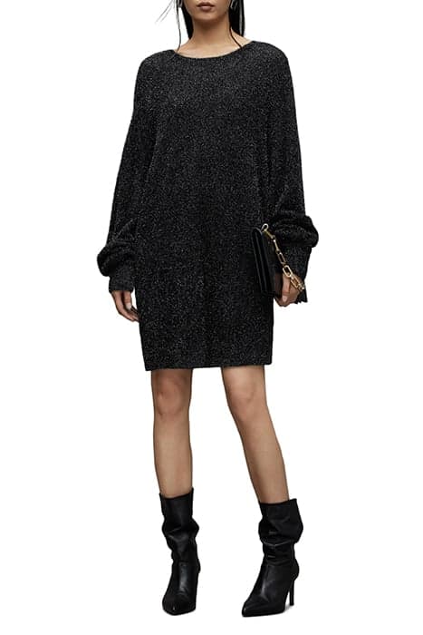 DAZZLE JUMPER DRESS BLACK by AllSaints