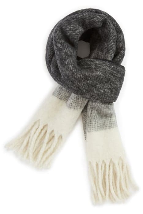 OMBRE BLANKET SCARF BLACK/WHITE by AllSaints