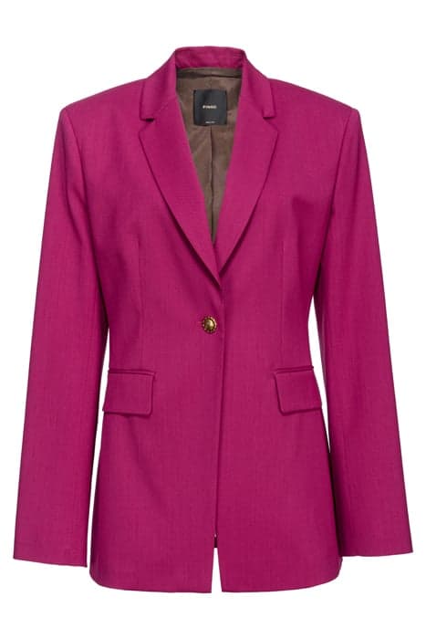 EURIDICE GIACCA LANA TECNICA S BEAUJOLAIS FUCHSIA by PINKO