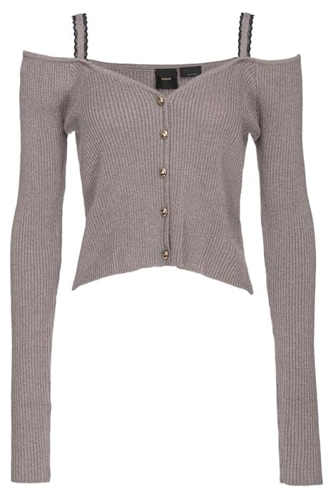 FRANCOBOLLO CARDIGAN COSTINA L GREY - IRON by PINKO