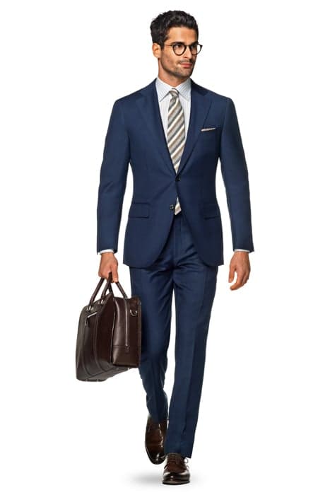 SUIT-NAVY-CHECK NAVY by Suitsupply