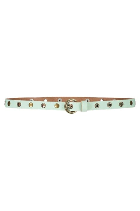 METAL STUD BELT SOFT EMERALD by Summum Woman