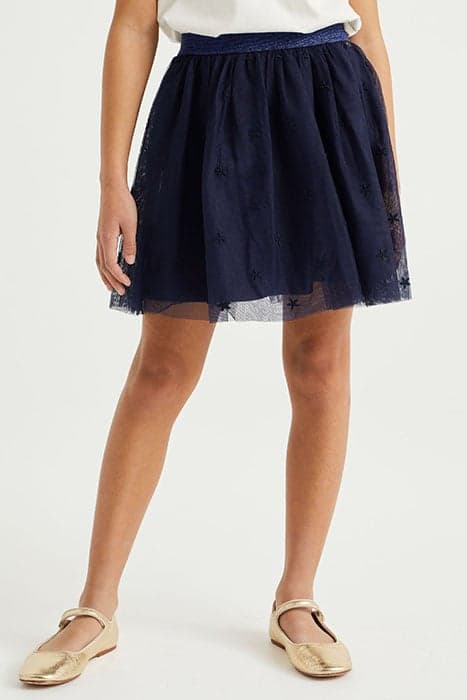 SKIRT MINI LENGTH DARK BLUE by WE Fashion