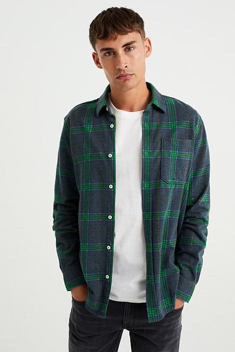 OVERSHIRT GREEN BLUE by WE Fashion