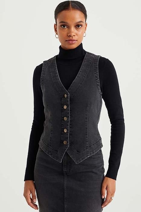 WAISTCOAT DARK GREY by WE Fashion