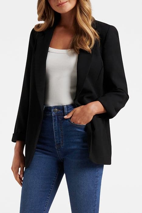 ELLA BF BLAZER BLACK by Forever New