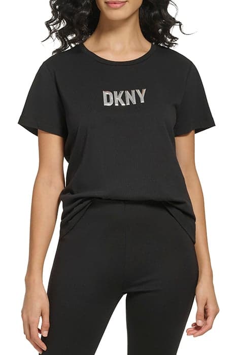 S/S REFLECTIVE LOGO BLACK by DKNY