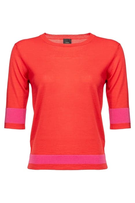 MELON MAGLIA LANA ULTRAFINE SCARLET FLAME by PINKO