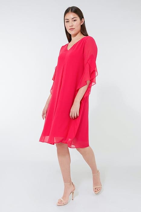 ELEGANT FLARED SLEEVE DRESS FUCSIA by Elena Mirò