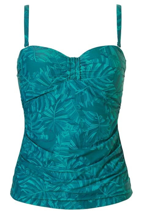 SW TANKINI WF TSHIRT BANDEAU BECKY WILD SUMMER LEAVES by Livera