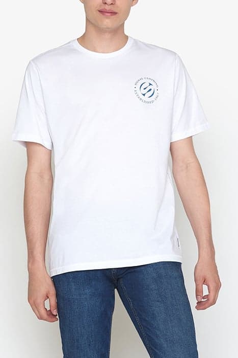 ELIASSI CHEST PRINT TEE + WHITE by Signal