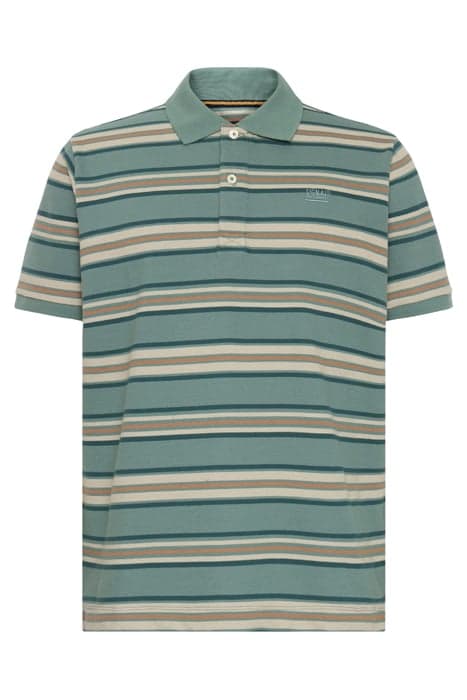 FITZSI MULTI STRIPE POLO OCEAN TEAL by Signal