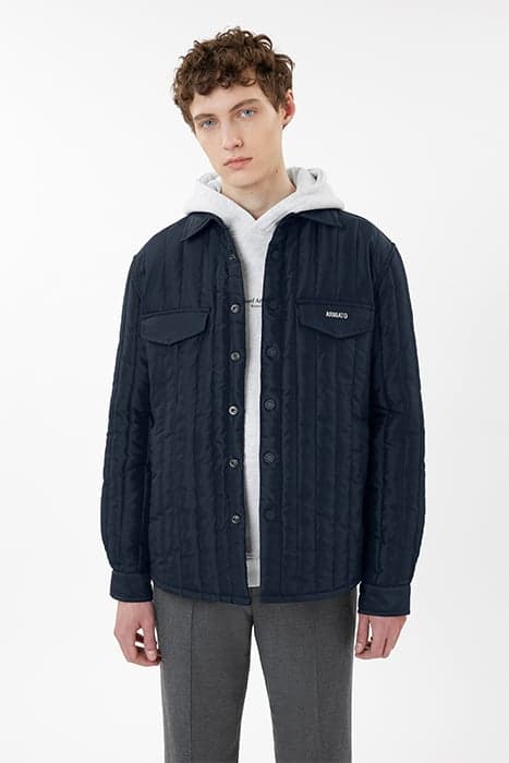 TAIT QUILTED OVERSHIRT BLUE by Axel Arigato