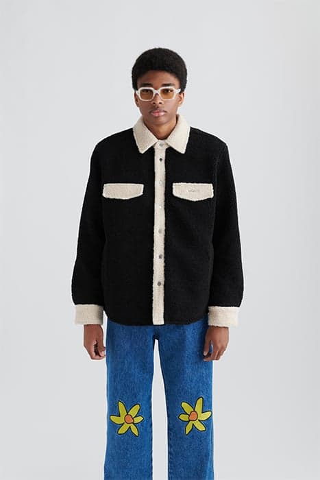 ASPEN COLORBLOCK OVERSHIRT BLACK by Axel Arigato