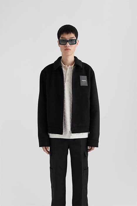 SIGNAL SHIRT JACKET BLACK by Axel Arigato