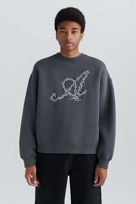 CHAIN SIGNATURE SWEATSHIRT GREY by Axel Arigato