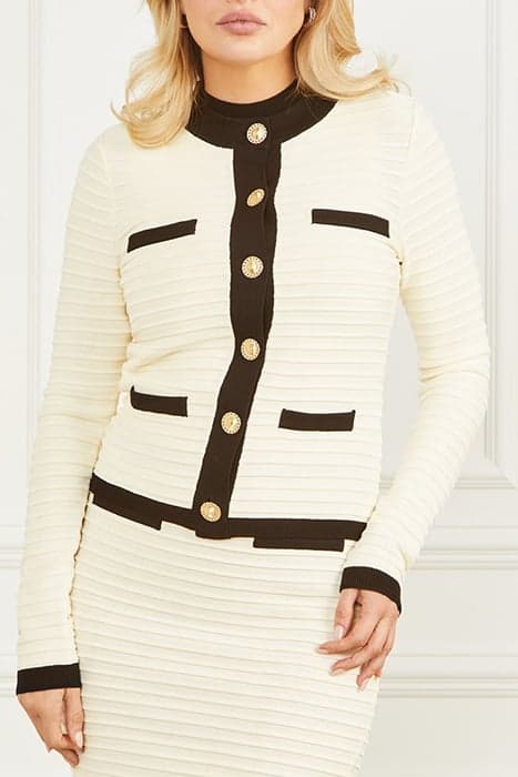 ALBA EMBOSSED STRIPE SANDY SHORE/BLACK by Marciano by Guess