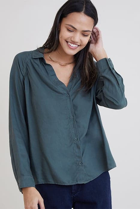 LONG SLEEVE RAGLAN SHIRT DARK FOREST by Bella Dahl