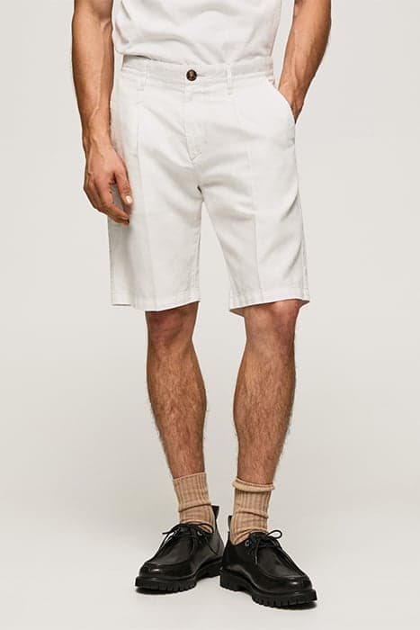 ARKIN SHORT LINEN IVORY WHITE by Pepe Jeans