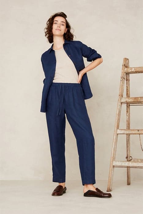 LOURDES WORKER BLUE LINEN by Kings Of Indigo