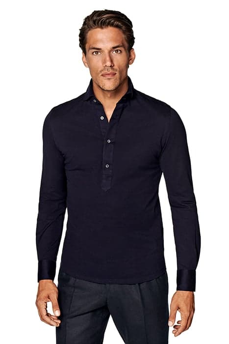 KNITTED NAVY POPOVER NAVY by Suitsupply