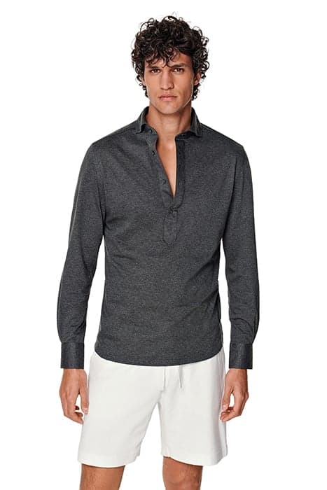 KNITTED GREY POPOVER GREY by Suitsupply