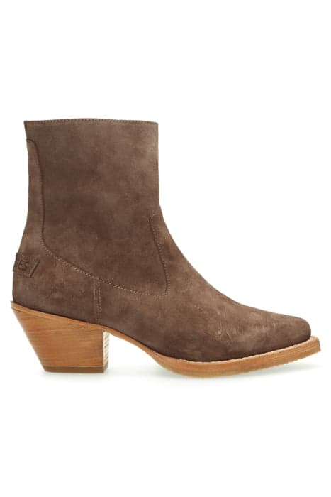 SHS1161 WESTERN ANKLE BOOT SUEDE BROWN by Shabbies Amsterdam