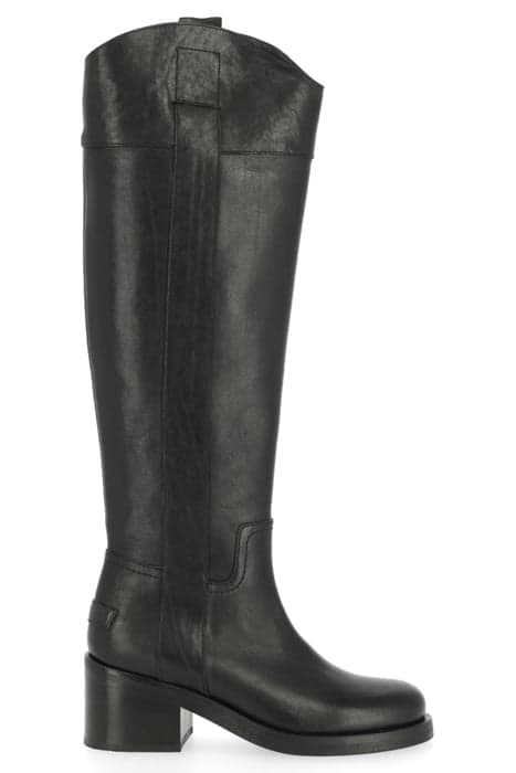 SHS1276 BOOT SOFT GRAIN LEATHER BLACK by Shabbies Amsterdam