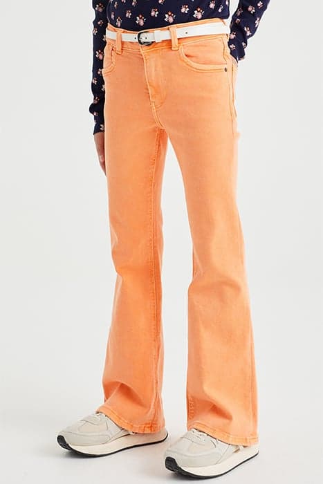 5-POCKET MID WAIST BRIGHT ORANGE by WE Fashion