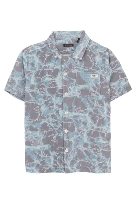 BOYS’ BLUE AQUATIC MOTIF LENZING™ ECOVERO™ VISCOSE SHIRT by IKKS