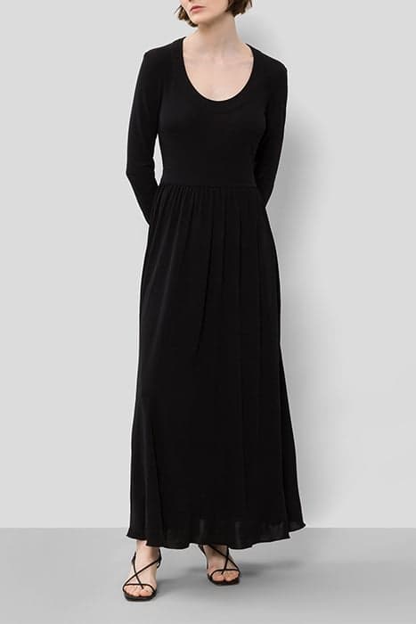 DIANE ANKLE LENGTH JERSEY DRESS BLACK by Ivy Oak