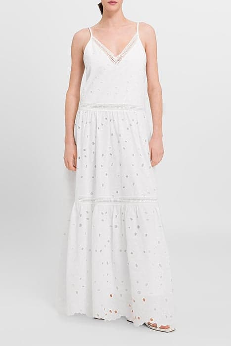 MICHAELA MAXI LENGTH STRAP DRESS SNOW WHITE by Ivy Oak