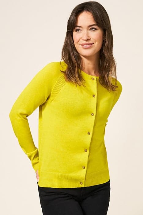 LULU CARDI LIGHT CHARTREUSE by White Stuff