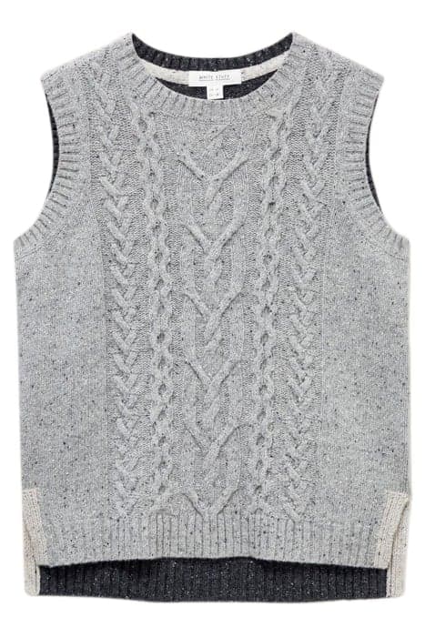 COLOURBLOCK CABLE TANK GREY MULTI by White Stuff