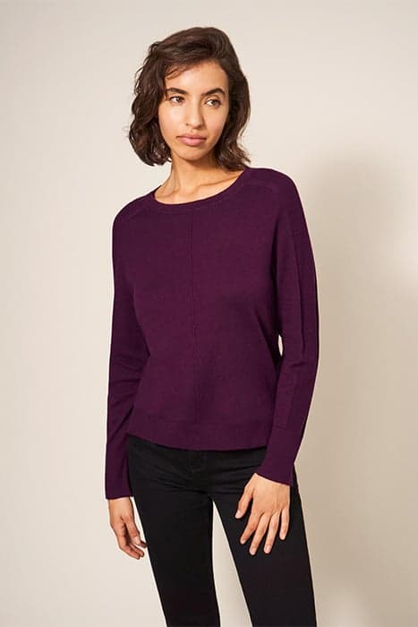 URBAN JUMPER DARK PLUM by White Stuff