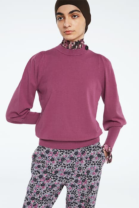 BEATRICE PULLOVER AUBERGINE by Fabienne Chapot