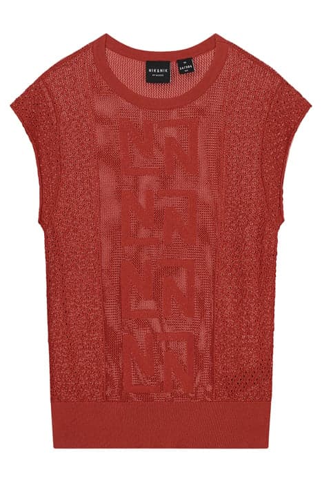 JOSIE SS TOP TERRACOTTA RED by NIK & NIK