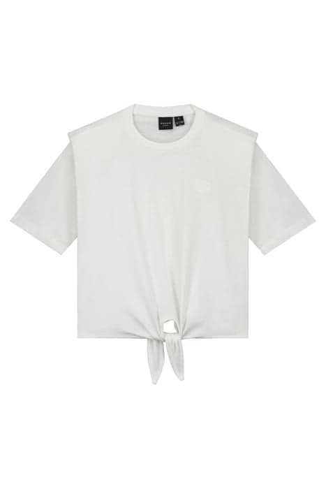 PADDED SHOULDER T-SHIRT OFF WHITE by NIK & NIK