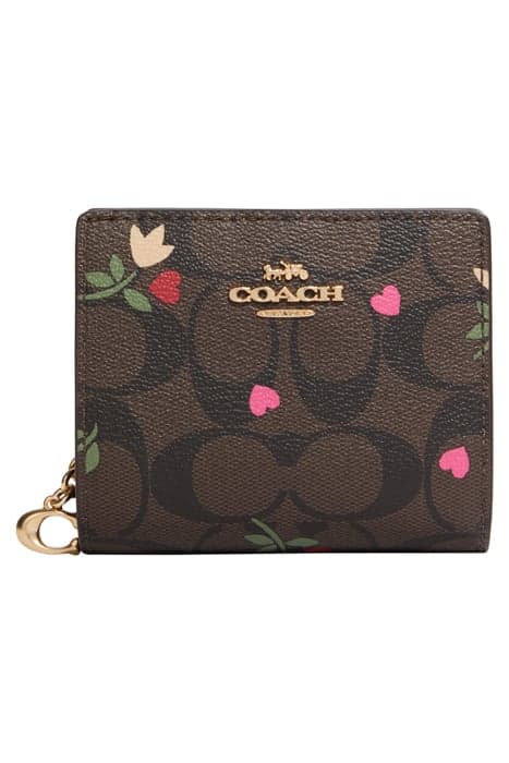 SNAP WALLET BROWN MULTI by Coach