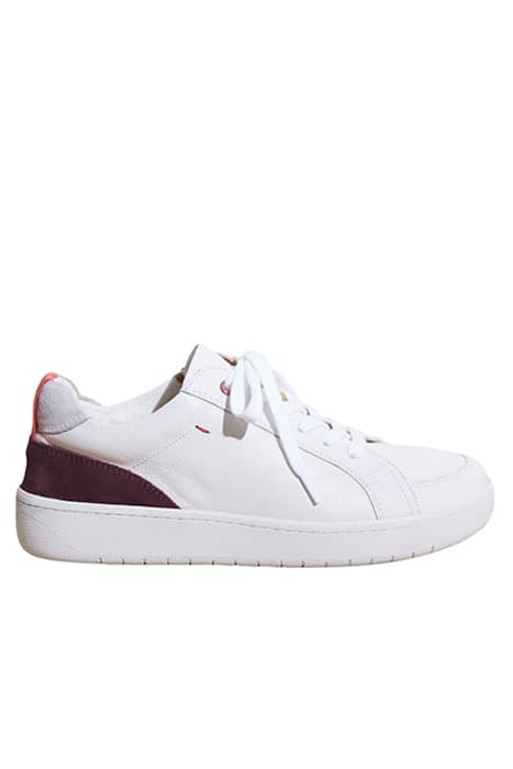 LEATHER SUEDE TRAINER BRILLIANT WHITE by White Stuff