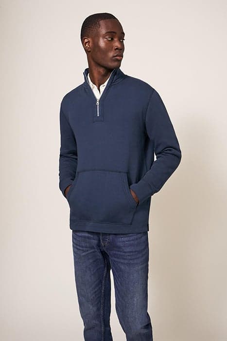 HILTON ZIP NECK DARK NAVY by White Stuff