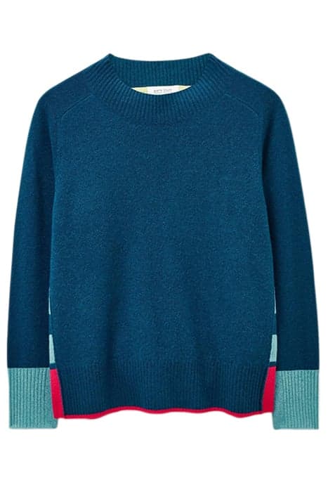 CORA CREW NECK CASHMERE JUMPER NAVY MULTI by White Stuff