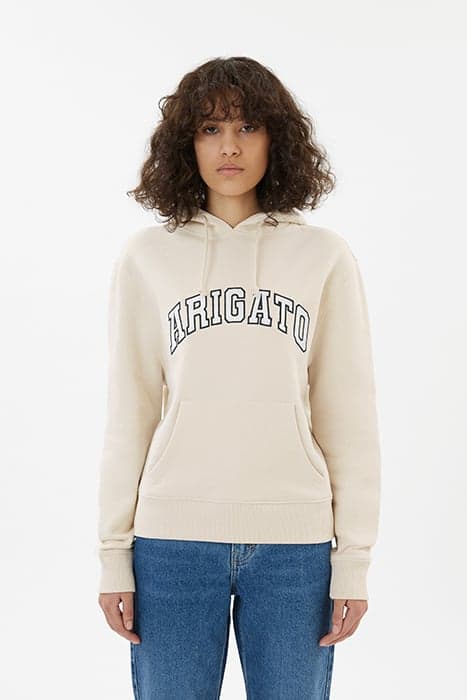 COLLEGE LOGO HOODIE PALE BEIGE by Axel Arigato